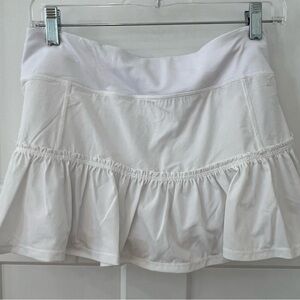 *Never Worn* lululemon White Ruffled Tennis Skirt